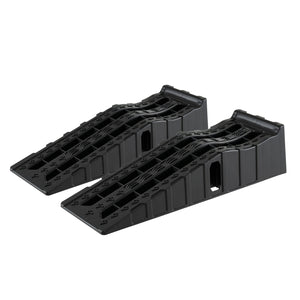 2-Pack 6.4 inches Car Ramps 22000 Lbs GVW Capacity Portable Vehicle Service Ramps-Black