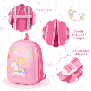 2 PCS Kid Luggage Set With Spinner Wheels for Children Boys Girls-Pink view 8