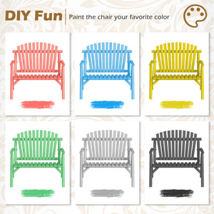 2-Person Log Wood Patio Bench with Slatted Backrest for Deck Backyard-Natural view 9
