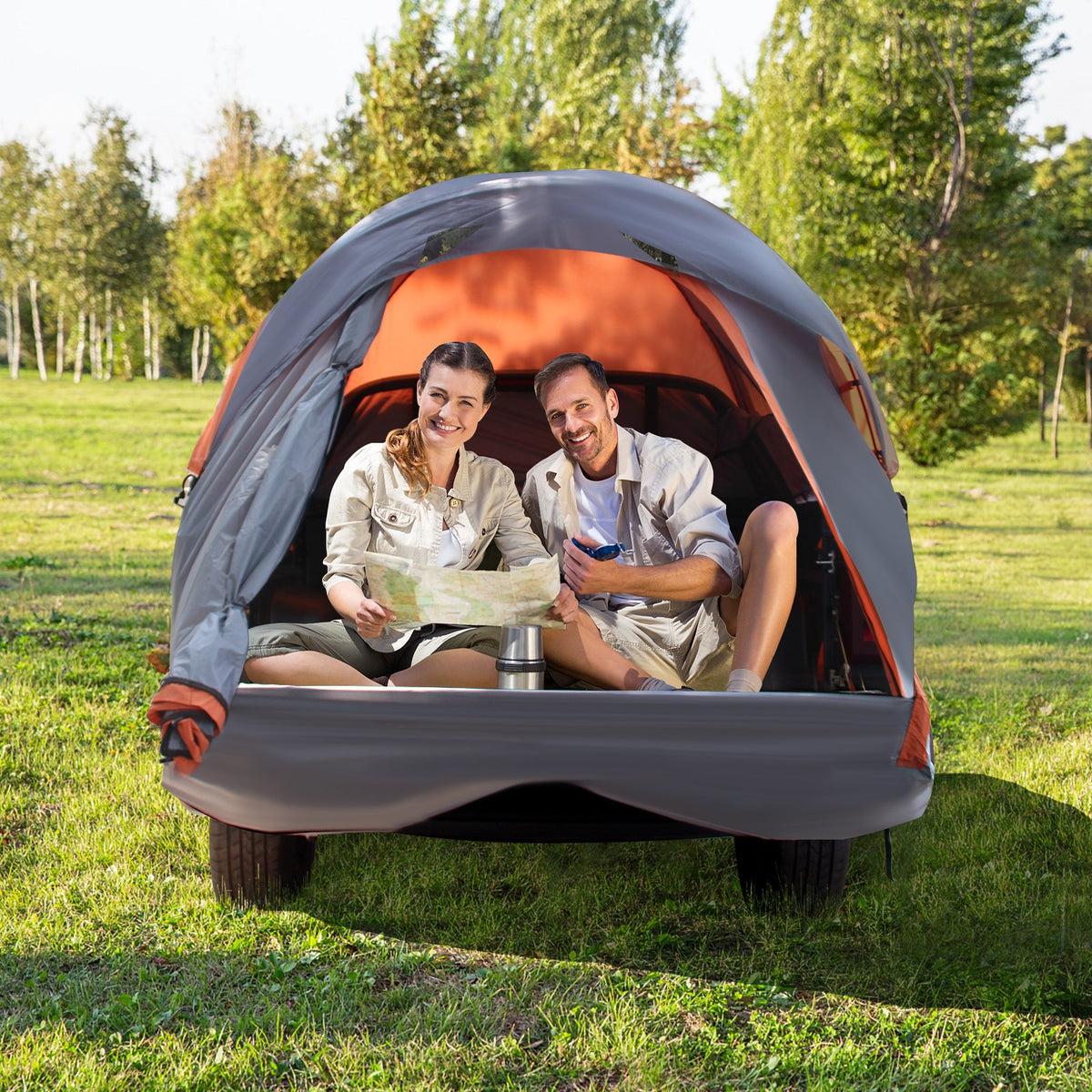 2 Person Portable Pickup Tent with Carry Bag-L view 3