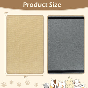 4 Pieces Cat Scratcher Mat Set 32, x 20 Inch Pads for Cats view 5
