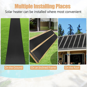 2 Pieces 10/16.4/20 Feet Weatherproof Solar Swimming Pool Heating System-S view 9