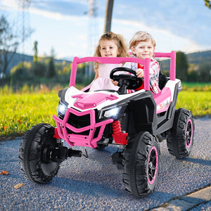 2-Seater Kids Ride on UTV with 2.4G Remote Control for over 3 Years Old Children-Pink view 2