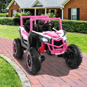 2-Seater Kids Ride on UTV with 2.4G Remote Control for over 3 Years Old Children-Pink view 3