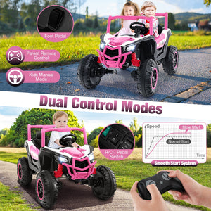 2-Seater Kids Ride on UTV with 2.4G Remote Control for over 3 Years Old Children-Pink view 8