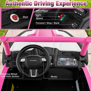 2-Seater Kids Ride on UTV with 2.4G Remote Control for over 3 Years Old Children-Pink view 9