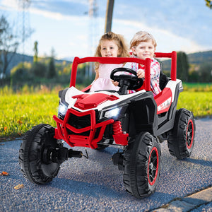 2-Seater Kids Ride on UTV with 2.4G Remote Control for over 3 Years Old Children-Red view 2