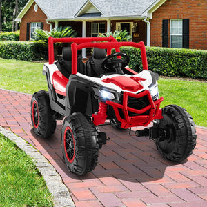 2-Seater Kids Ride on UTV with 2.4G Remote Control for over 3 Years Old Children-Red view 3