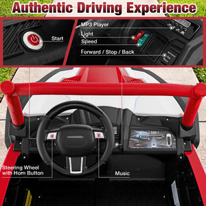 2-Seater Kids Ride on UTV with 2.4G Remote Control for over 3 Years Old Children-Red view 9