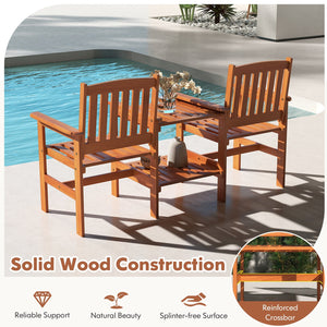 2-Seater Outdoor Patio Furniture Set with 1.57 Inch Umbrella Hole view 7