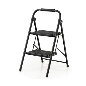 2-Step/3-Step Ladder with Wide Anti-Slip Pedal-2-Step view 4