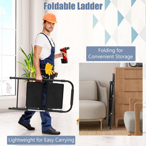 2-Step/3-Step Ladder with Wide Anti-Slip Pedal-2-Step view 8