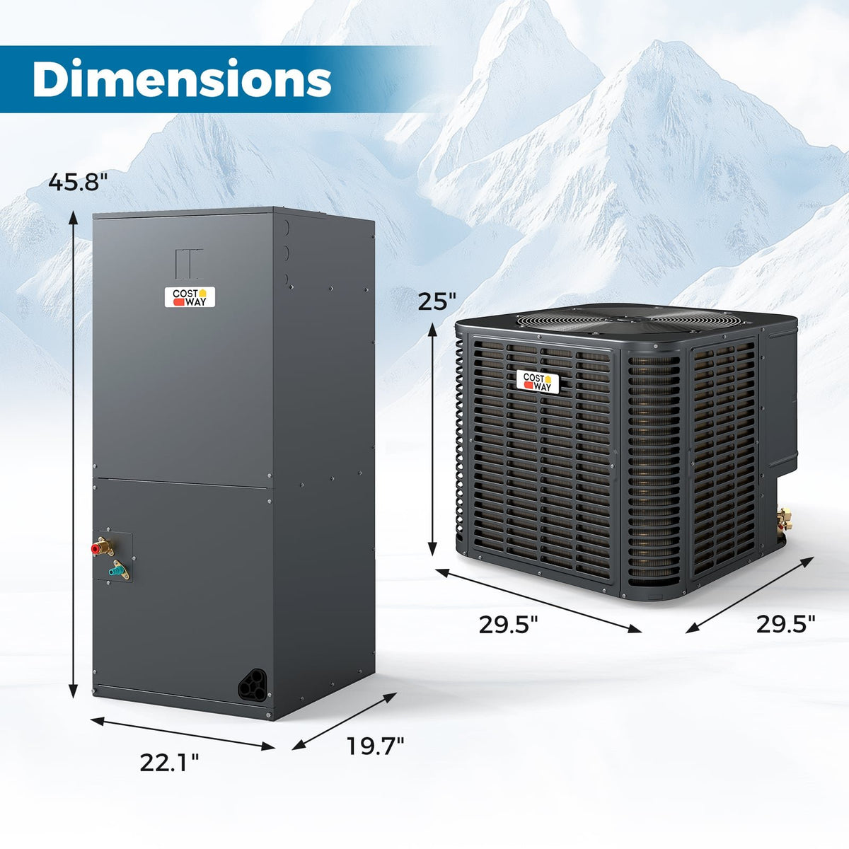 2-3 Ton 18.6-20 SEER2 Ultra-Low Temperature​ Heat Pump System (Operates down to -20°C) view 7