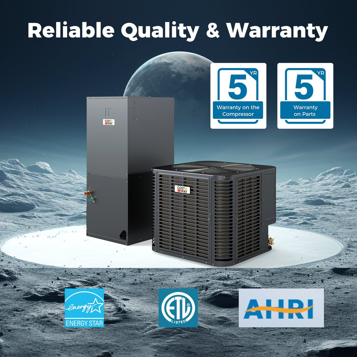 2-3 Ton 18.6-20 SEER2 Ultra-Low Temperature​ Heat Pump System (Operates down to -20°C) view 9