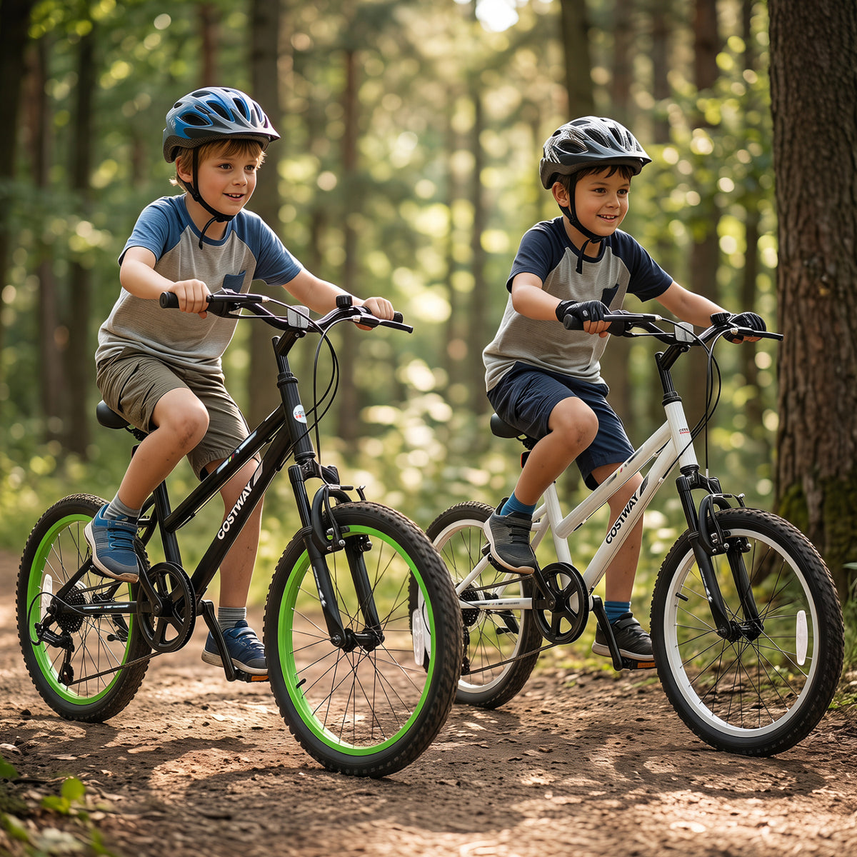 20 Inch Kids Mountain Bike with Adjustable Seat-Black view 3