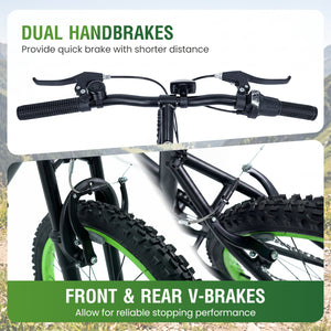 20 Inch Kids Mountain Bike with Adjustable Seat-Black view 7