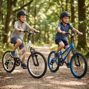 20 Inch Kids Mountain Bike with Adjustable Seat-White view 3