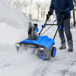 20 Inch 120V 15Amp Electric Snow Thrower, with 180° Rotatable Chute-Blue view 3