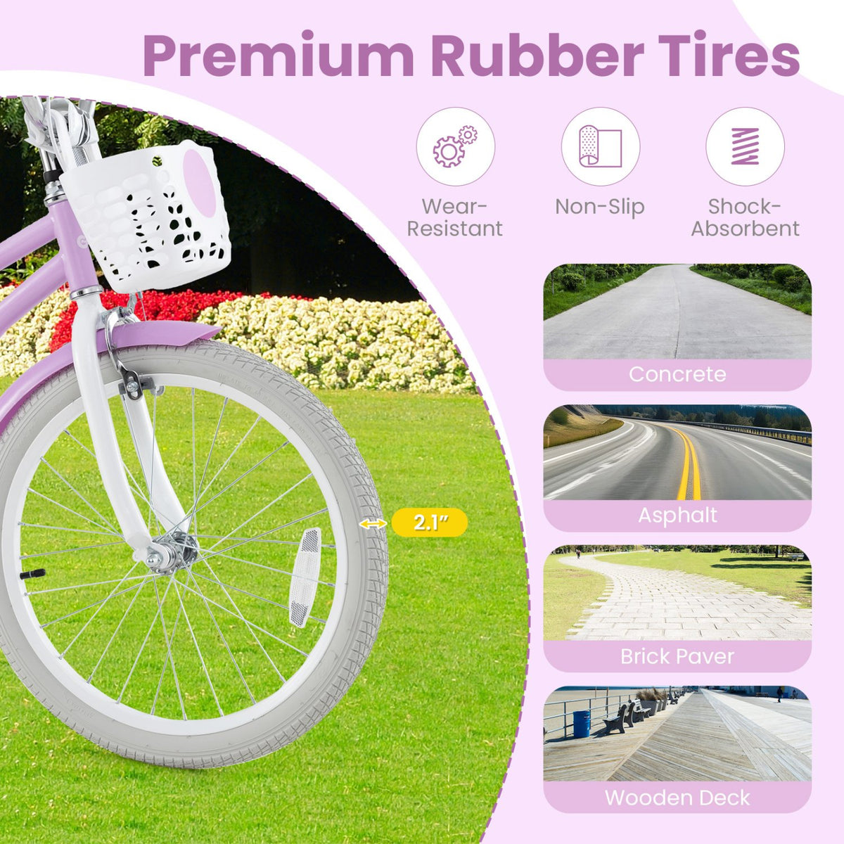 20 Inch Adjustable Kids Bike with 2 Brake System view 8