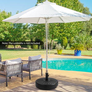 20 Inch Fillable Heavy-Duty Round Umbrella Base Stand view 3