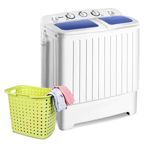 20 lbs Compact Twin Tub Washing Machine for Home Use view 3