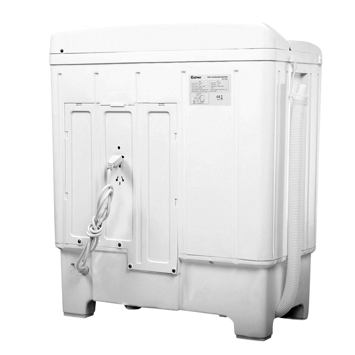 20 lbs Compact Twin Tub Washing Machine for Home Use view 6