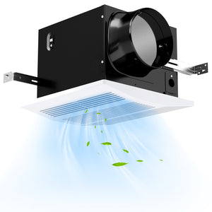 200 CFM Bathroom Exhaust Fan with Metal Housing and 6 Inches Duct for 200 Sq.Ft view 4