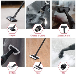 2000W Heavy Duty Multi-purpose Steam Cleaner Mop with Detachable Handheld Unit-Red view 9
