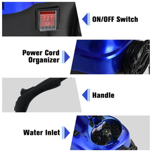 2000W Heavy Duty Multi-purpose Steam Cleaner Mop with Detachable Handheld Unit-Blue view 7