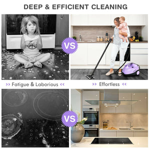 2000W Heavy Duty Multi-purpose Steam Cleaner Mop with Detachable Handheld Unit-Purple view 3