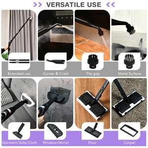 2000W Heavy Duty Multi-purpose Steam Cleaner Mop with Detachable Handheld Unit-Purple view 6