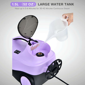 2000W Heavy Duty Multi-purpose Steam Cleaner Mop with Detachable Handheld Unit-Purple view 8