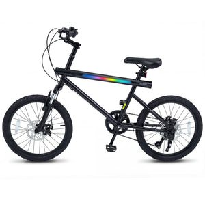 20 Inch Commuter Bicycle LED-lit with 6-Speed Shimano Twist Shifting and Stereo Speakers-Black view 4