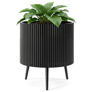20 Inch Plant Pot with Stand and Tapered Legs for Garden