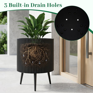 20 Inch Plant Pot with Stand and Tapered Legs for Garden view 7