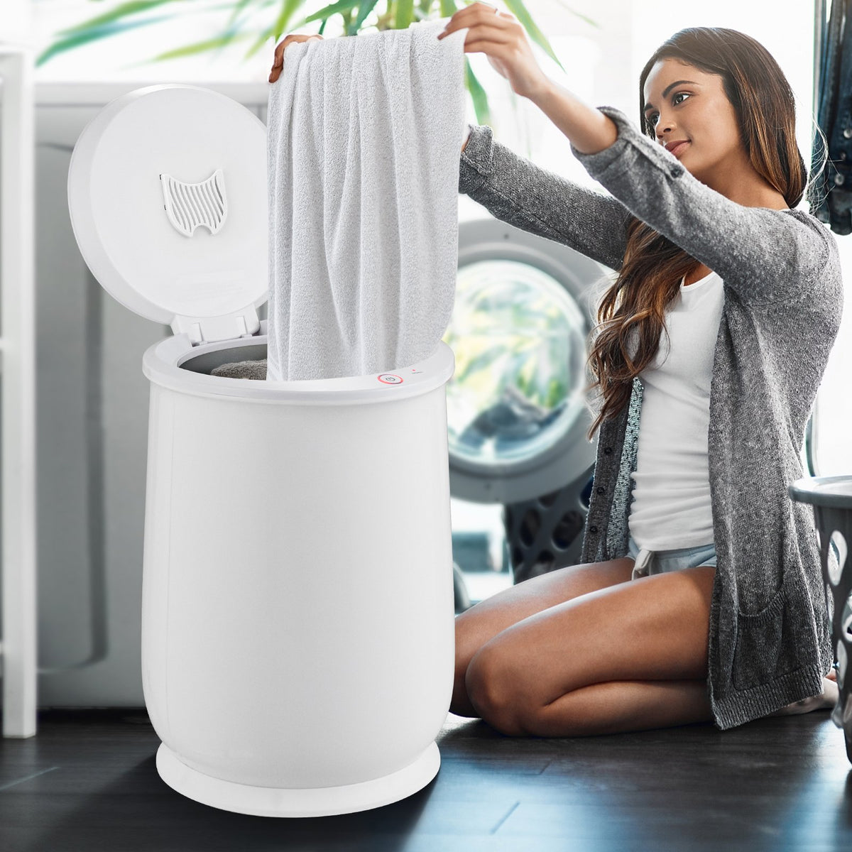 20L Bathroom Towel Warmer with Auto Shut-White view 2