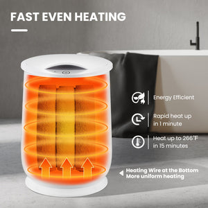 20L Bathroom Towel Warmer with Auto Shut-White view 3