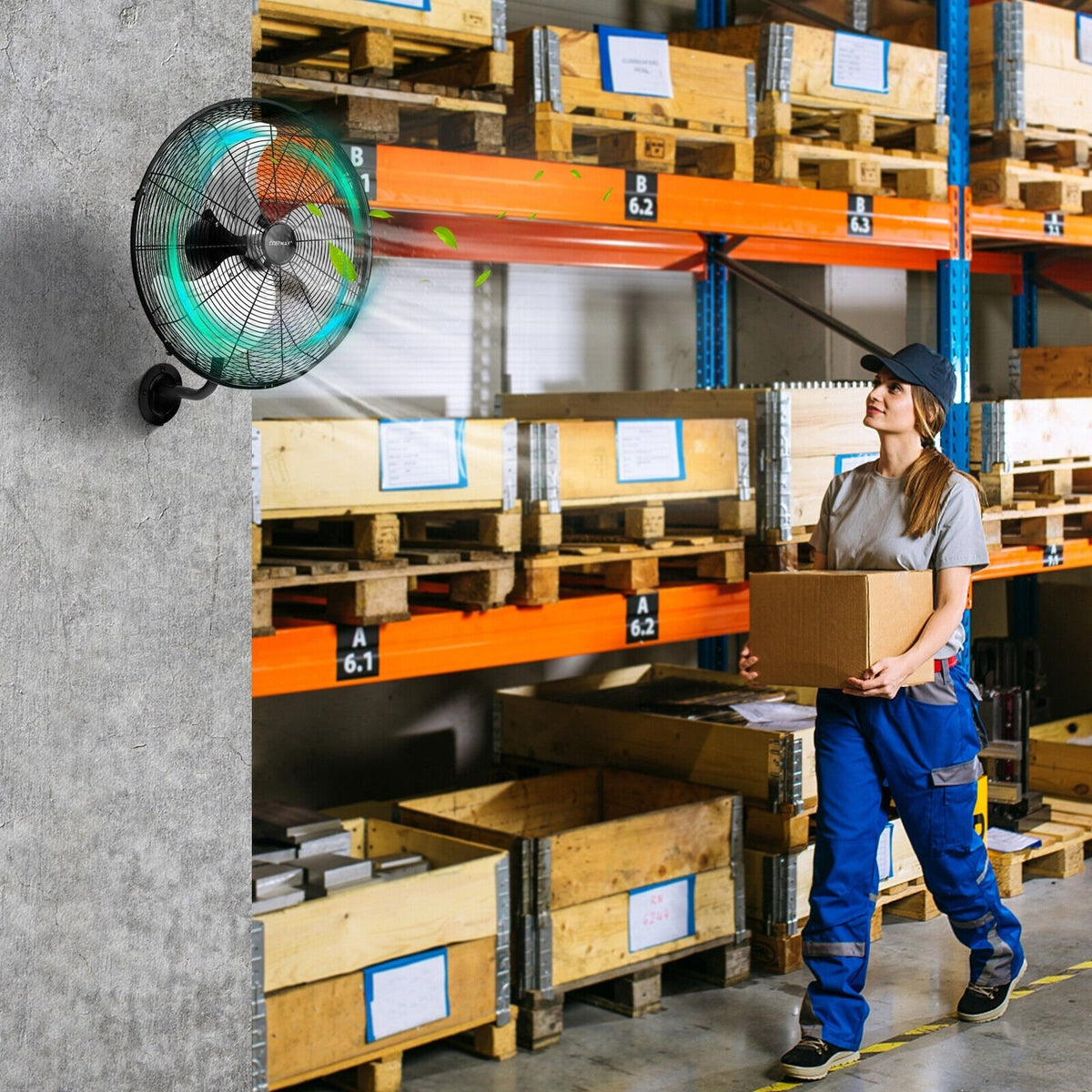 21 Inch 3 Speed Wall Mount Industrial Fan view 2