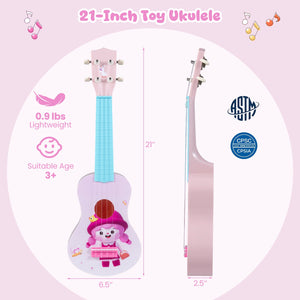 21 Inch Children Mini Ukulele with 4 Nylon Strings and 12 Frets view 5