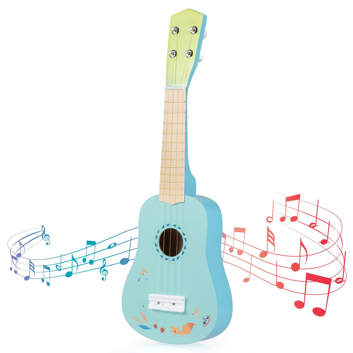 21 Inch Ukulele Guitar for Kids with Basswood Body for 3+ Years Old view 4