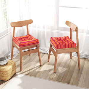 21 Inch x 21 Inch Patio Chair Seat Cushion Pads for Indoor and Outdoor-Orange view 5