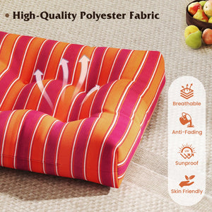 21 Inch x 21 Inch Patio Chair Seat Cushion Pads for Indoor and Outdoor-Orange view 7