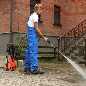 2150PSI Electric Pressure Washer 1.2GPM with 4 Quick Connect Nozzles and Foam Cannon-Orange view 2
