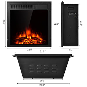 22.5 Inch Electric Fireplace Insert Freestanding and Recessed Heater view 5