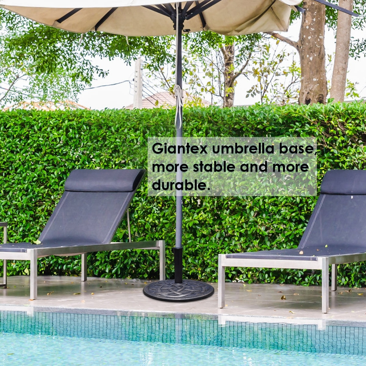 22 Inch Heavy Duty Round Umbrella Base Stand view 7