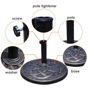 22 Inch Heavy Duty Round Umbrella Base Stand view 8