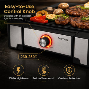 2300W Electric Griddle with Nonstick Die Cast Aluminum Cooking Surface view 7