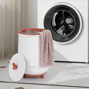 23L Large Luxury Bucket-Style Towel Warmer with Fragrant Disc Holder-Coffee view 2