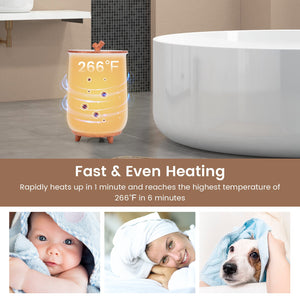 23L Large Luxury Bucket-Style Towel Warmer with Fragrant Disc Holder-Coffee view 8