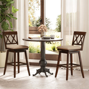 24 Inch Counter Height Barstools Set of 4 with Backrest and Upholstered Seat Cushion-29 inch view 3